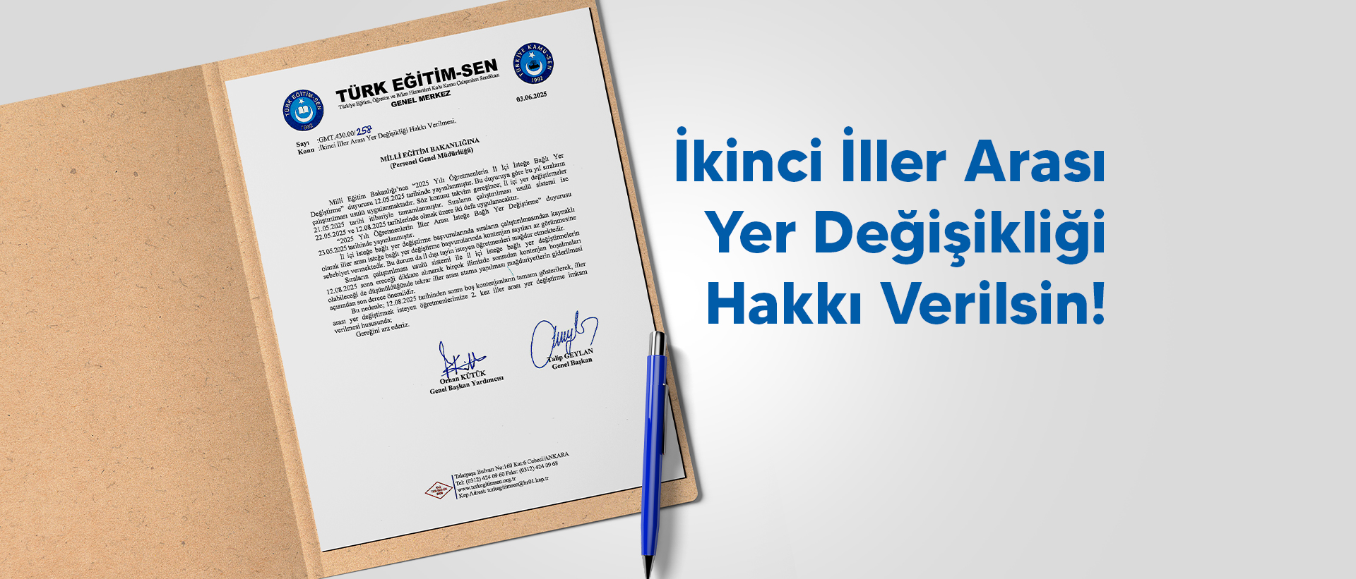 İKİNCİ İLLER ARASI YER DEĞİŞİKLİĞİ HAKKI VERİLSİN!